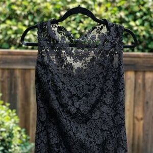 Tadashi Black Lace Dress – Size 8 – Elegant Evening / Cocktail